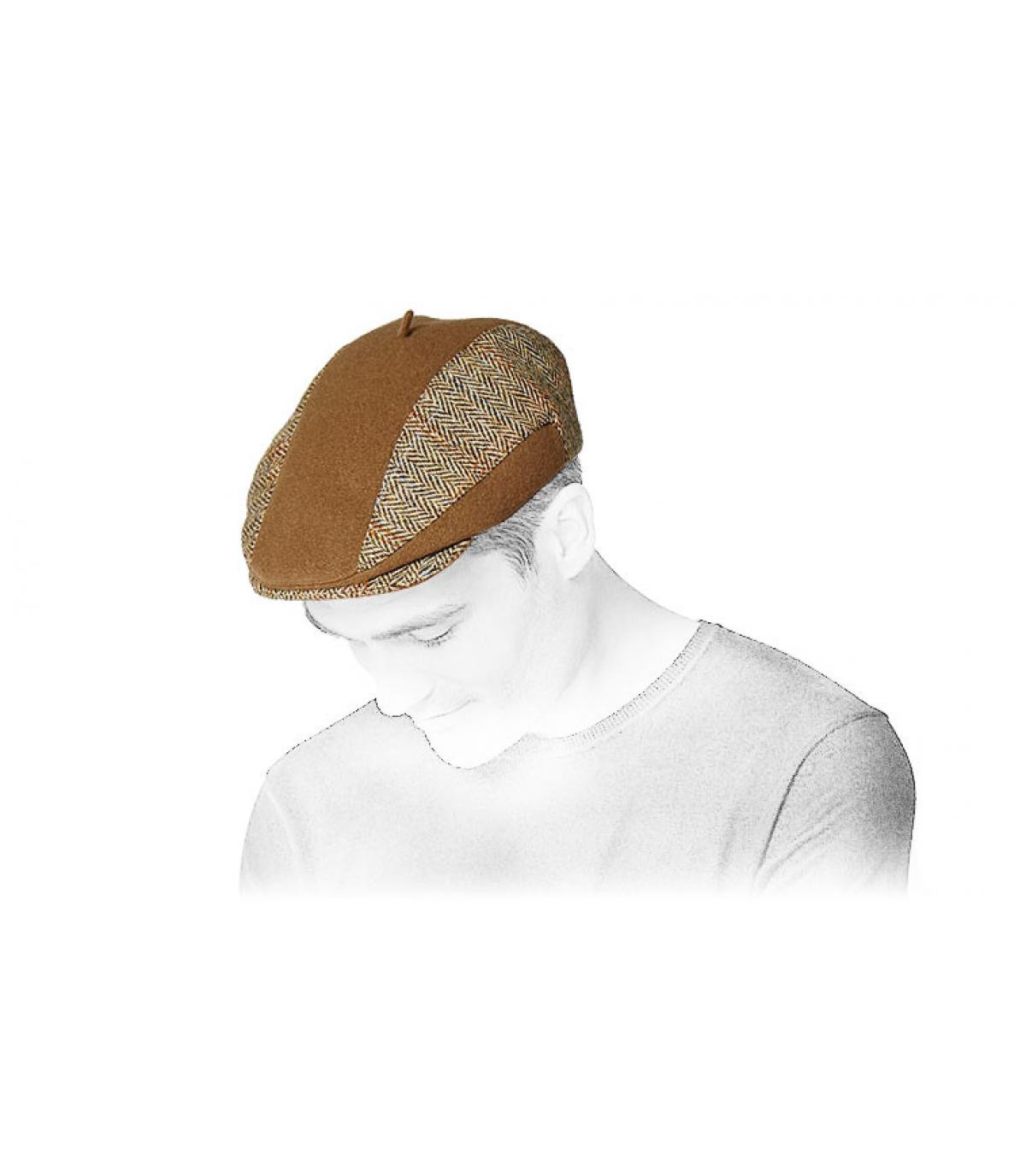 harrys tweed cap Harrys santal tweed beige harrys tweed cap Harrys santal tweed beige